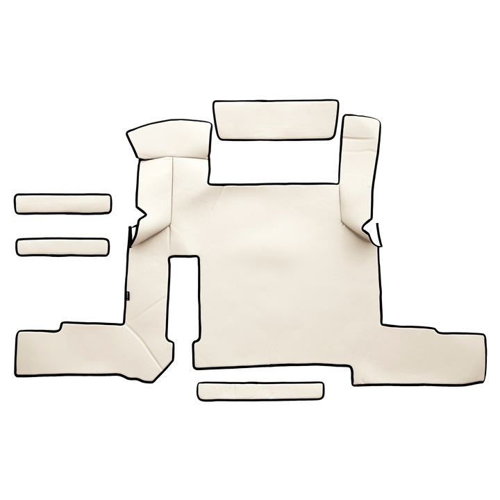 Covoras central pentru tunel, F-CORE, ECO-PIELE S, 2 sertare, sampanie, 900x30cm