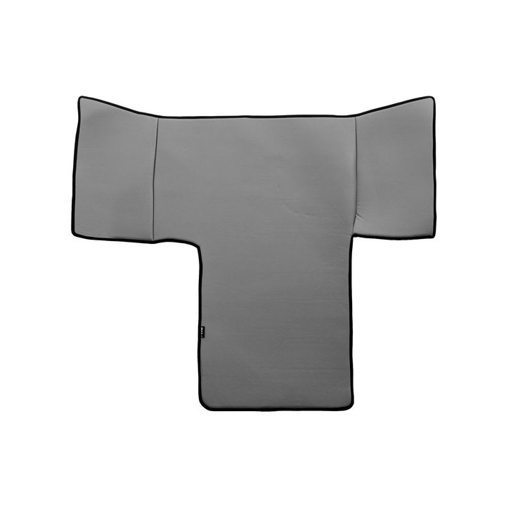Covorăcel central pentru tunel, F-CORE, ECO-PIELE S, gri, L x CAB, LX x CAB