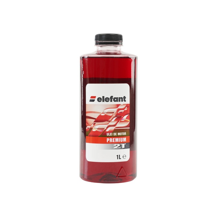 Ulei 1L, rosu amestec. motoare 2T 30ml/l, Elefant