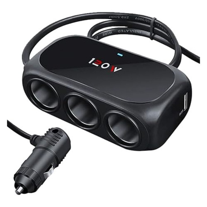 Extensor Priza Auto Cu USB - Mai multe porturi, mai multa comoditate pentru calatoriile tale