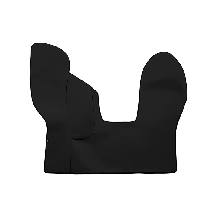 Covoraș central pentru tunel, F-CORE, ECO-PIELE S, Negru, pentru cutie de viteze automată