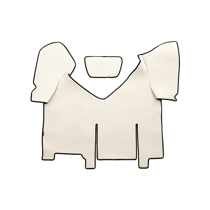 Covoraș central pentru tunel, F-CORE, ECO-PIELE S, piele ecologică, automat, burgund