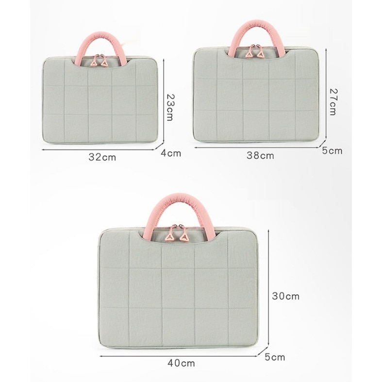 Geanta de laptop casual si la moda, capacitate mare, captuseala groasa antisoc, tip servieta, ORBER, ultra-usoara, compartimente separate pentru obiecte uscate si umede, tesatura Oxford, 37 × 35 × 3 cm, gri