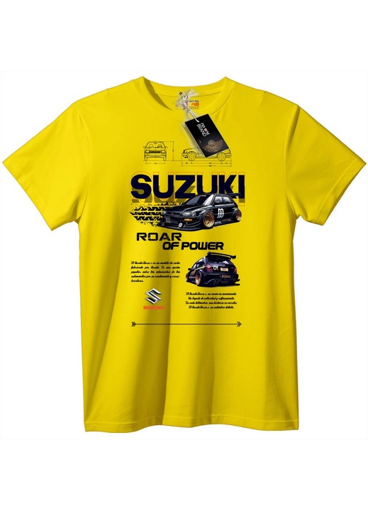 Tricou pentru entuziaștii Suzuki, Galben