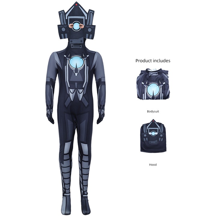 Costum cosplay Skibidi Toilet, Titan Monitor, 150cm