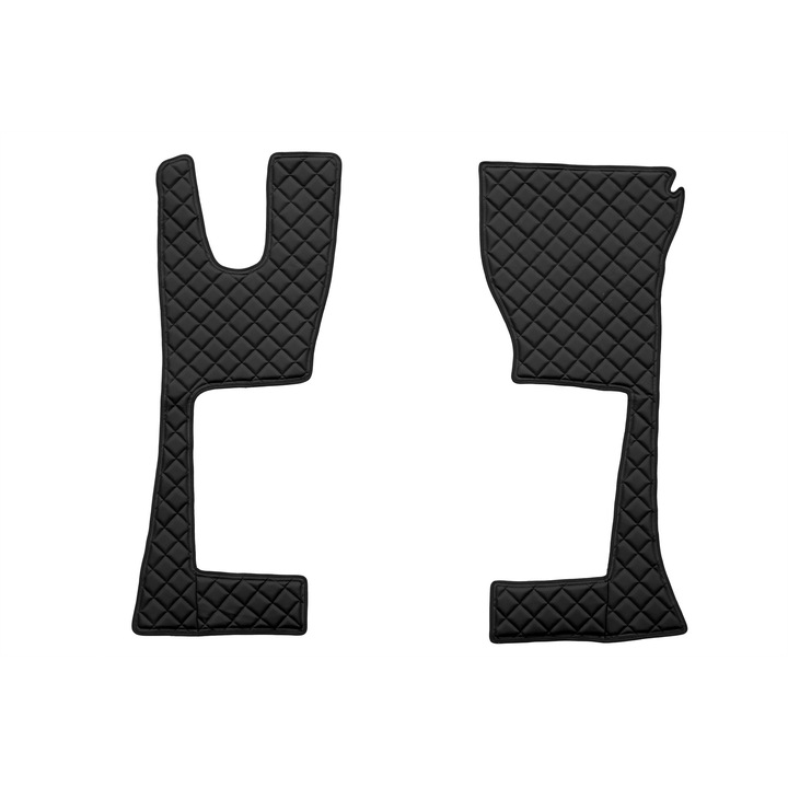 Camion Set covorase podea (sofer + pasager), F-CORE, pentru MERCEDES ACTROS MP 4 01.11-12.18, Cabina 230cm, Negru