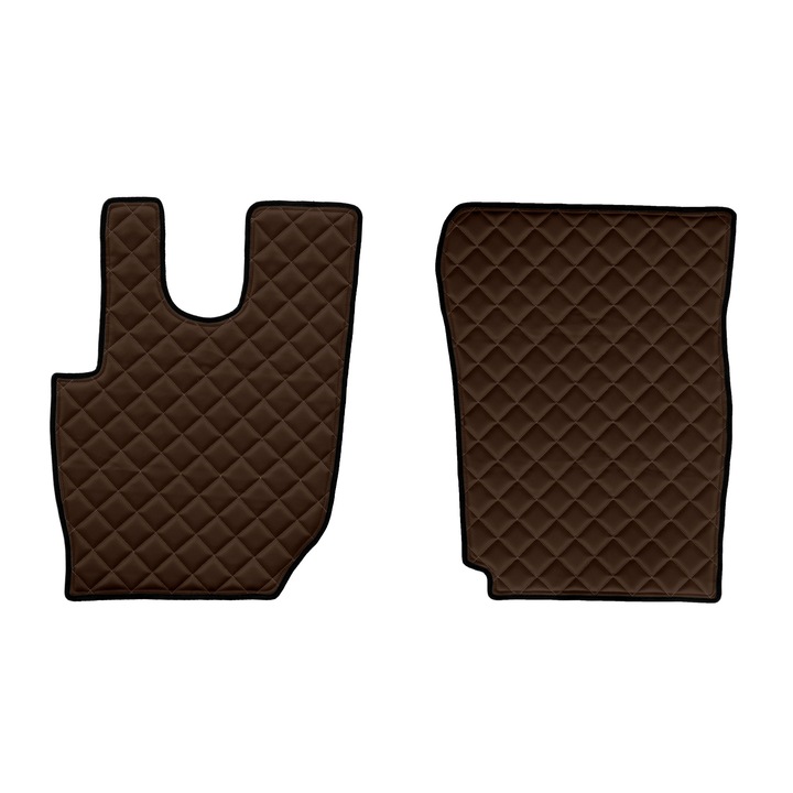 Camion Set covorase podea (sofer + pasager), F-CORE, pentru DAF CF 01.13-12.20, Maro