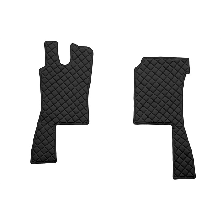 Camion Set covorase podea (sofer + pasager), F-CORE, pentru SCANIA SERIA 4 01.95-12.04, Negru