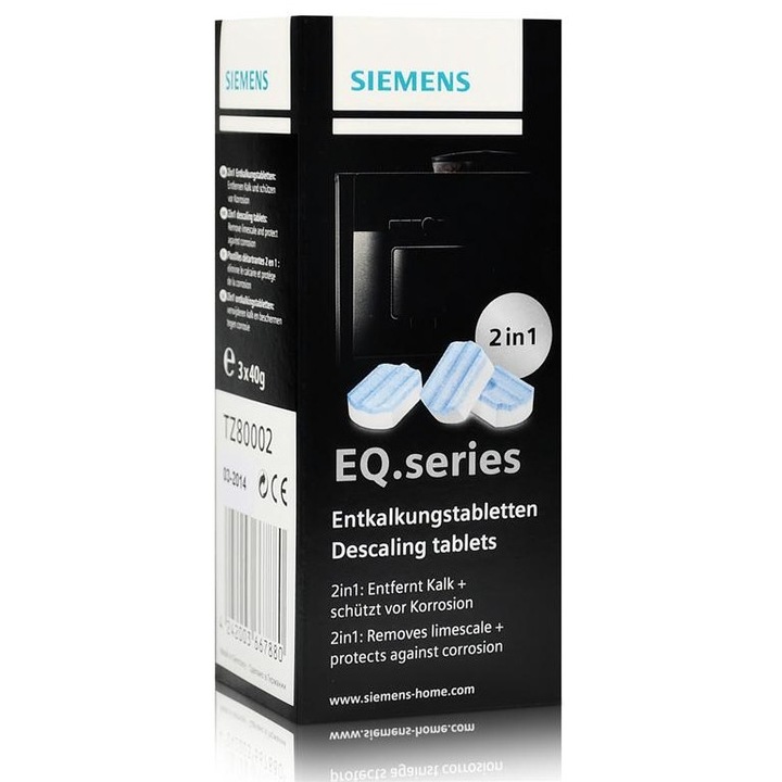 Tablete decalcifiere Bosch TZ80002, 3 buc