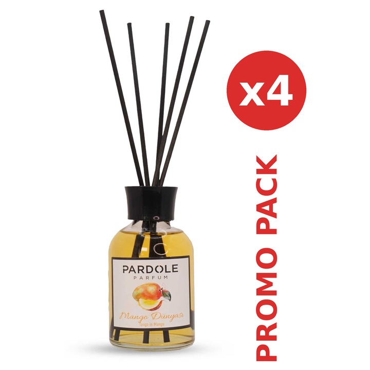 Set Promo - 4 Odorizante de Cameră cu Betisoare Mango 110 ml