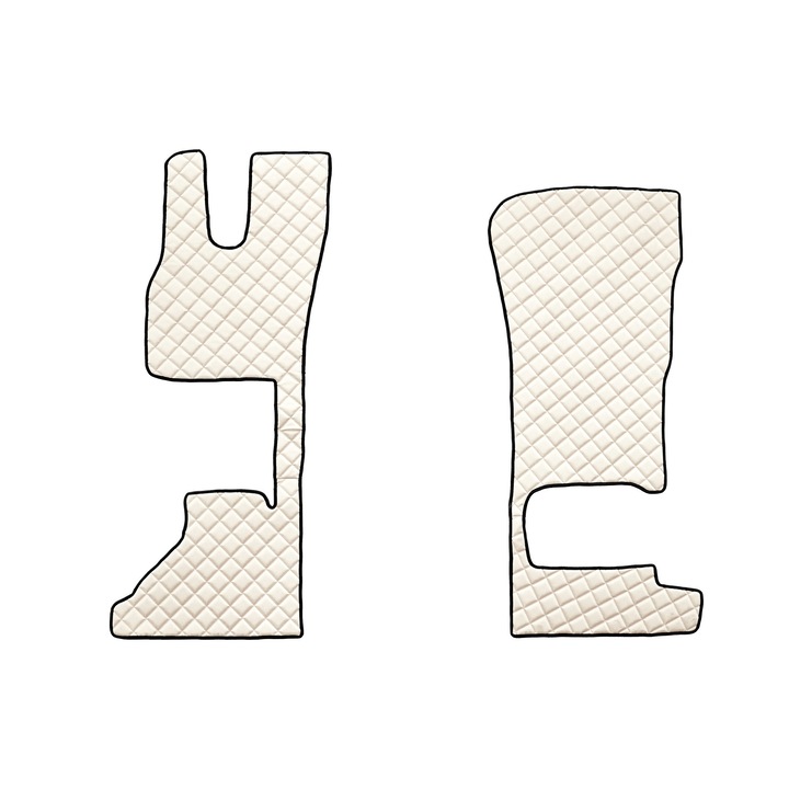 Camion Set covorase podea (sofer + pasager), F-CORE, pentru DAF XG+ XG 10.21-, Pasager fixat, Pasager pliabil, Sampanie