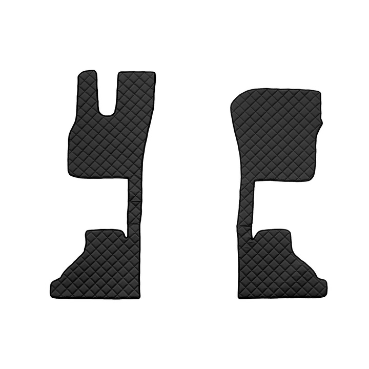 Camion Set covorase podea (sofer + pasager), F-CORE, pentru DAF XG+ XG 10.21-, Pasager suspensie, Negru