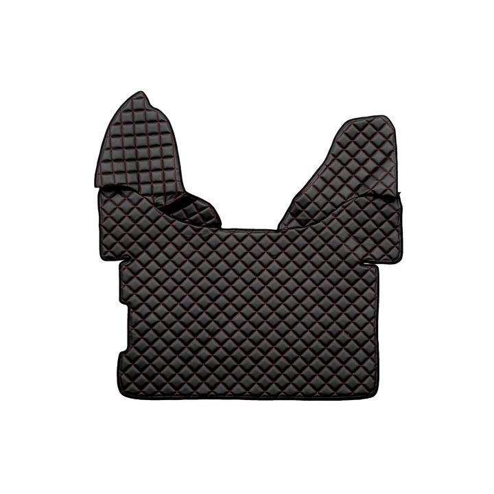 Covoras central pentru tunel, F-CORE, ECO-PIELE Q, Negru/Rosu, automat