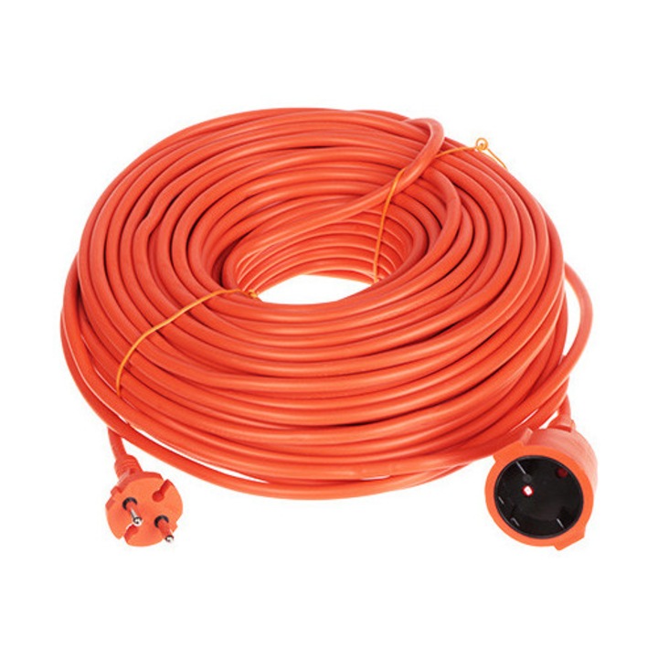 Prelungitor 50 m, 2 x 1.5 mm, 2500 W, port CEE 7/17, portocaliu