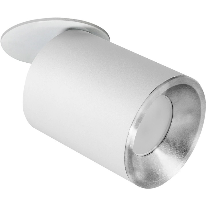 Spot LED POLUX Pallas 314116, GU10, 5.5W, alb-argintiu