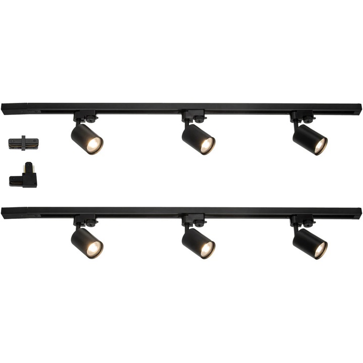 Sina OSRAM Elemental, 6 spotlámpa, fekete