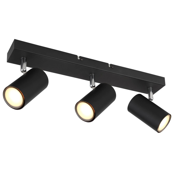 Spot Led Negru Metal 3X 35W Gu10
