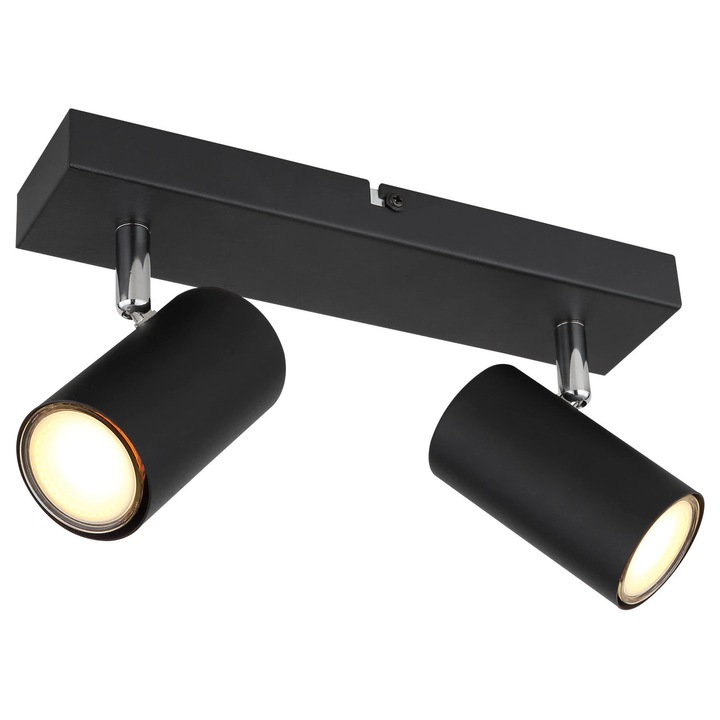 Spot Led Negru Metal 2X 35W Gu10
