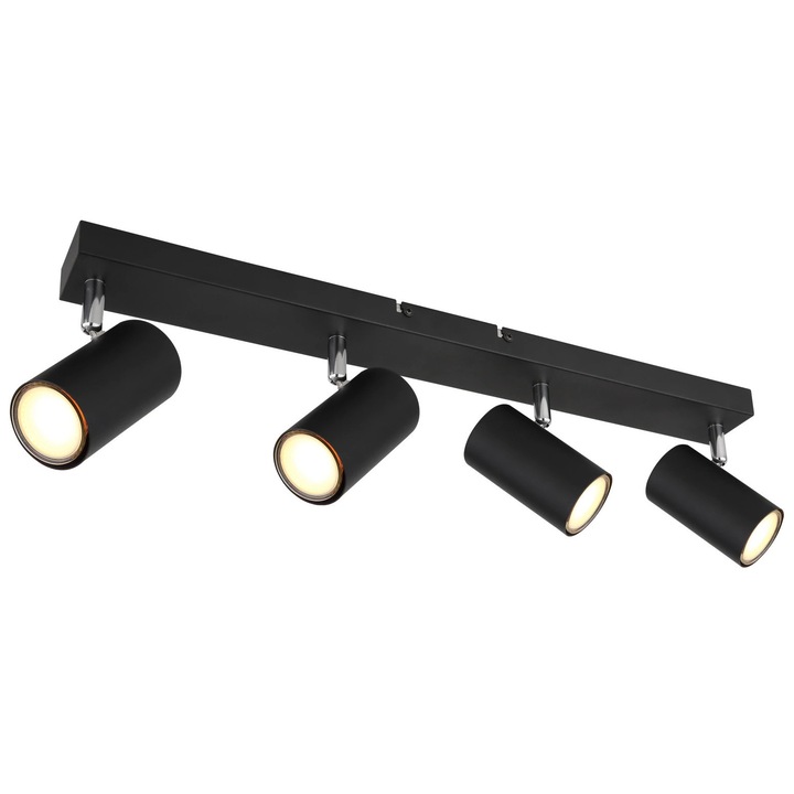 Spot Led Negru Metal 4X 35W Gu10