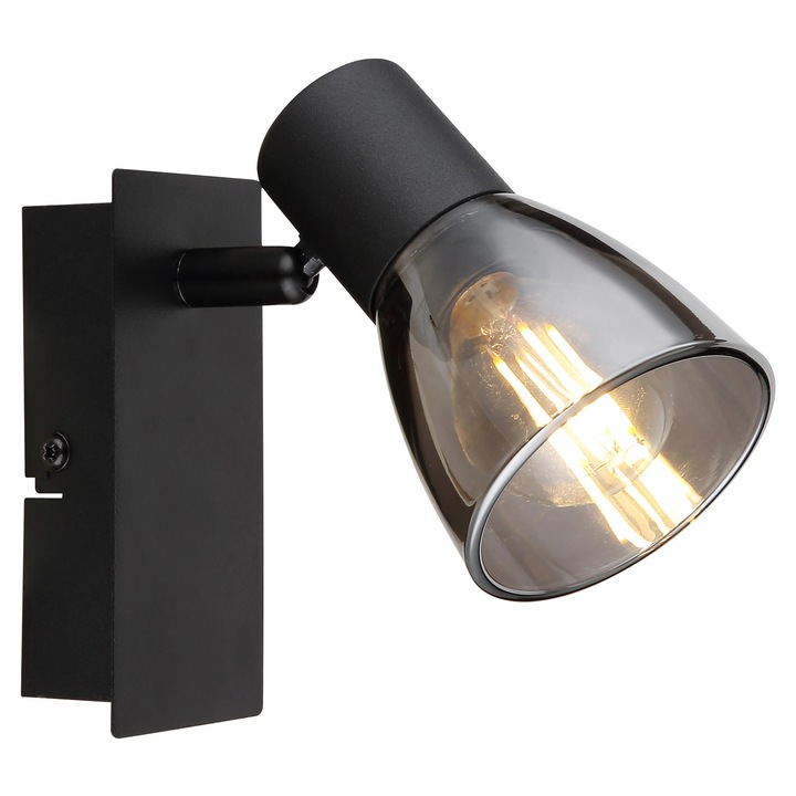 Spot Met Negru Mat 70X140 40W 230V