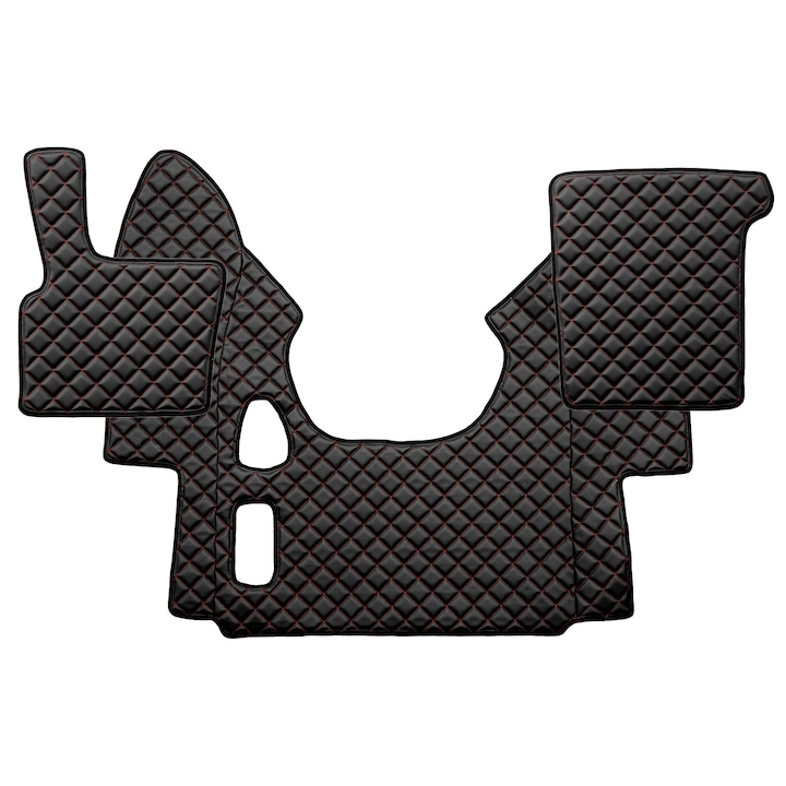 Camion Covorase Acoperire Completa, F-CORE, pentru DAF XF 95 01.97-12.05, MANUAL, Negru/Rosu