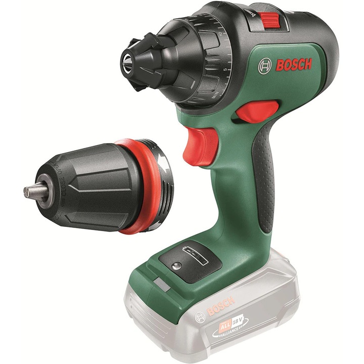 BOSCH Advdrill 18 F.A. fúró-csavarozó (fúrógép), 1350 ford./perc, gyorsbefogó tokmány, 36 Nm, akkumulátor nélkül