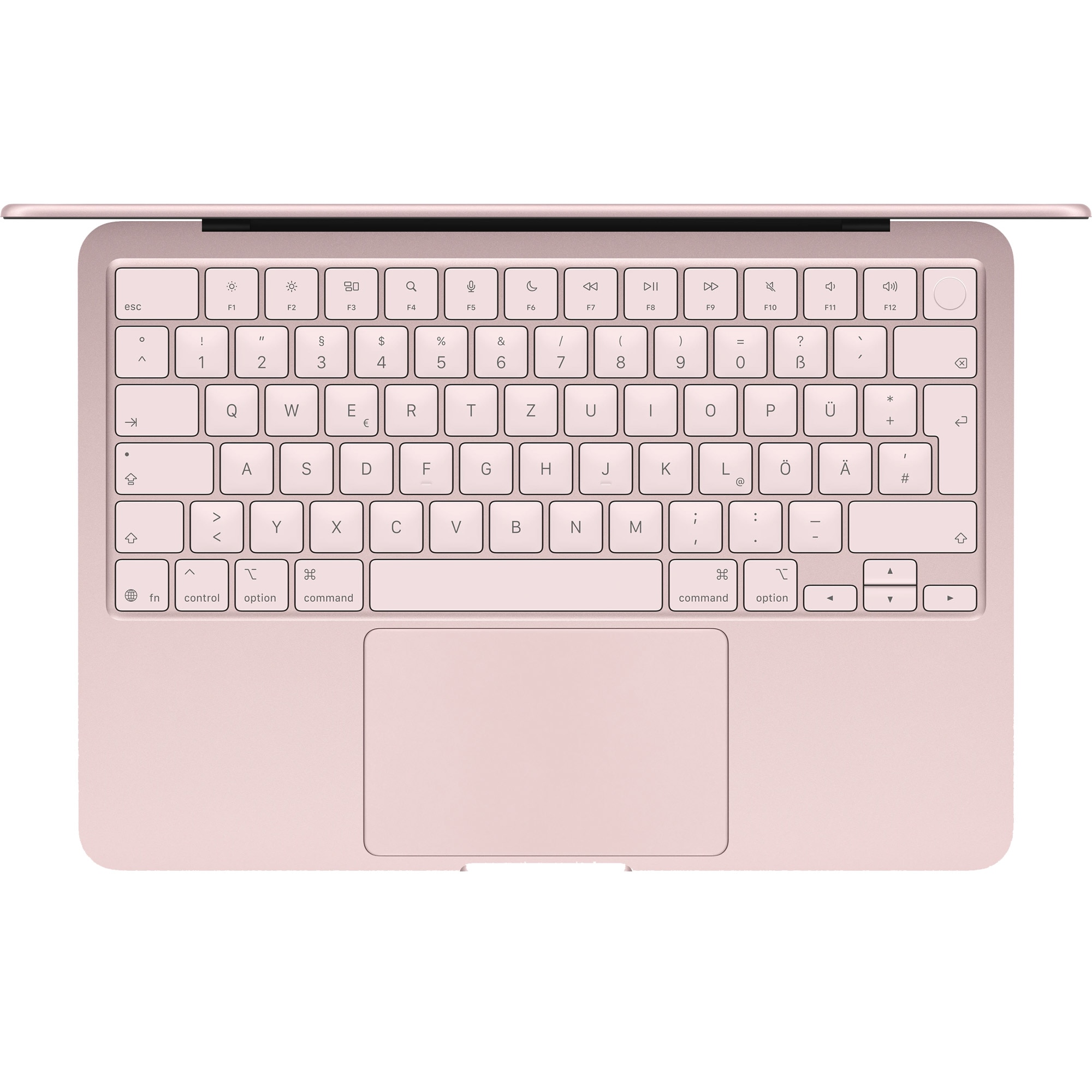 Laptop Apple MacBook Neo 13", cu procesor Apple A18 Pro, 6 nuclee CPU si 5 nuclee GPU, 8GB RAM, 512GB, Blush, Tastatura Germana