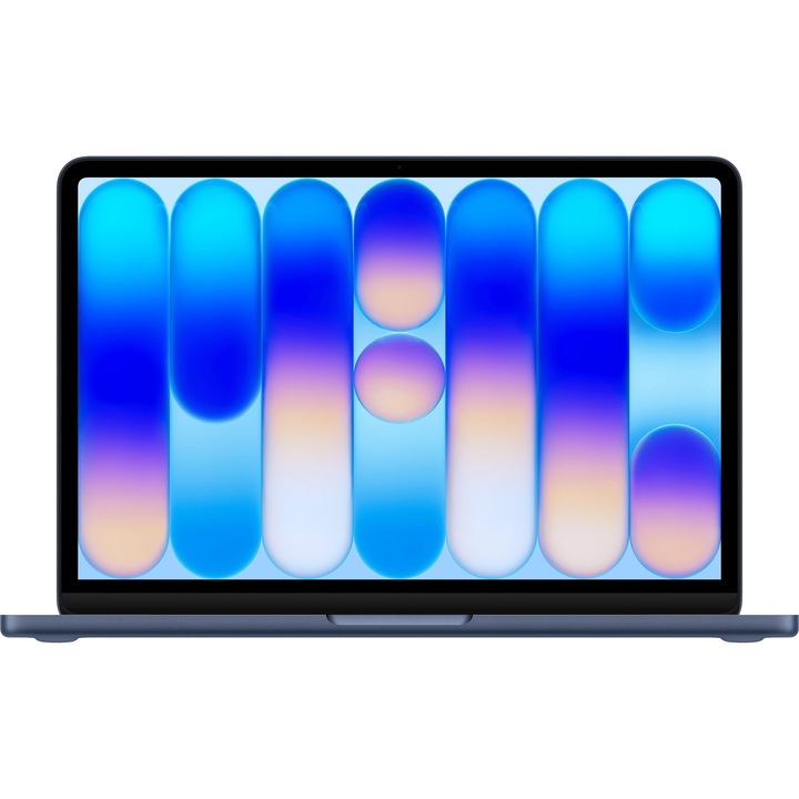 Laptop Apple MacBook Neo 13", cu procesor Apple A18 Pro, 6 nuclee CPU si 5 nuclee GPU, 8GB RAM, 256GB, Indigo, Tastatura Germana