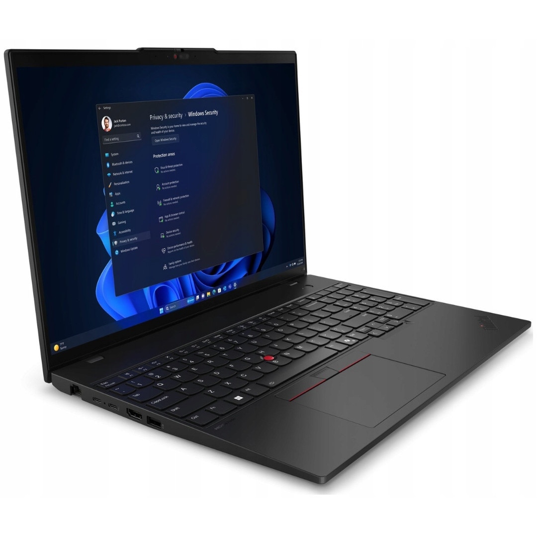 Pachet promo: Laptop Lenovo ThinkPad L16 G1, Intel Core Ultra 5 125U, 32GB 1TB SSD, 16" WUXGA 1920x1200 IPS Touch, Intel Graphics, Windows 11 Pro + ET103 notebook case 43.2 cm (17") Messenger case Black