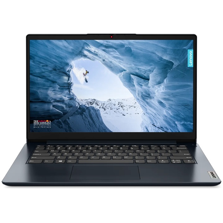 Laptop Lenovo IdeaPad 1i cu procesor Intel® Core i5-1335U pana la 4.6GHz, 15.6" IPS TouchScreen, 8GB DDR4 RAM, 256GB SSD, Intel® UHD Graphics, Windows® 11 Home, Abyss Blue