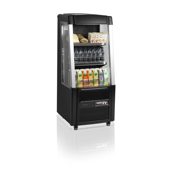 Racitor Tefcold ODC60 BLACK, 2 usi, 192/161L, +5/+8°C, R290, Negru, 640x640x1540 mm