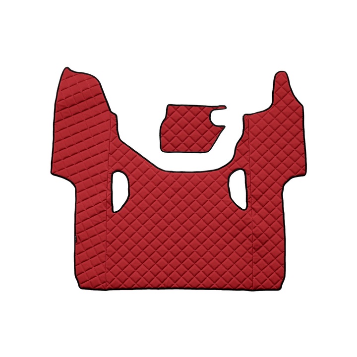 Covoraș central pentru tunel, F-CORE, ECO-PIELE Q, roșu, automat