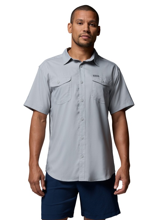 Tricou barbati, Columbia Utilizer II Solid Short Sleeve Shirt 1577762464, Gri