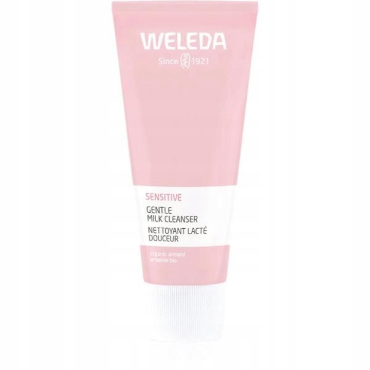 Lapte demachiant, Weleda, 75 ml, pentru ten sensibil, indeparteaza delicat machiajul, hidrateaza, calmeaza, fara parfum, testat dermatologic