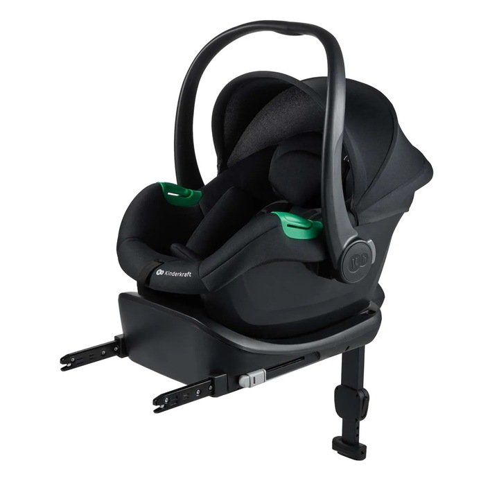 Scoica Auto Kinderkraft Mink Pro 2 I-size 40-75 Cm + Baza Zestaw Black