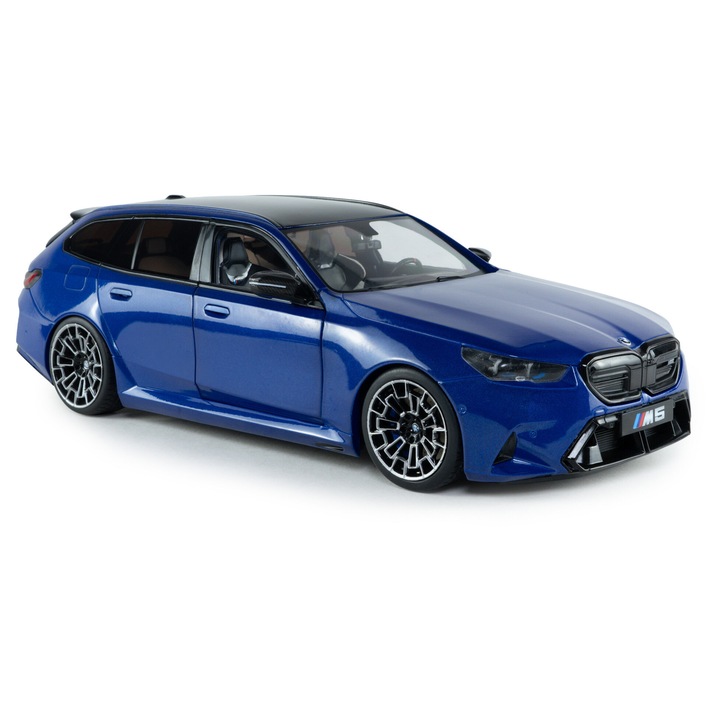 Macheta auto BMW M5 Touring, Marina Blue Metal, 1:18, Solido