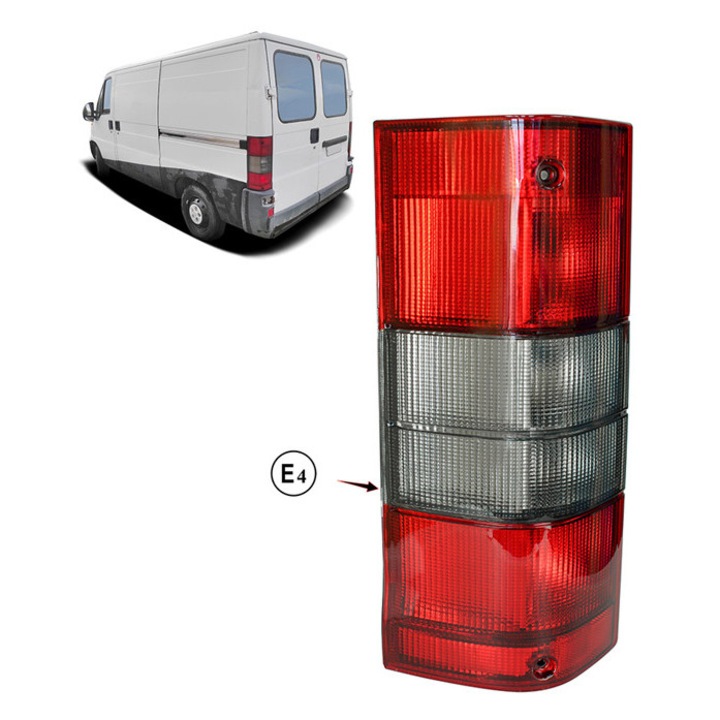 Stop, lampă spate STANGA compatibilă cu FIAT DUCATO 1994-2001 / CITROEN JUMPER 1994-2001 / PEUGEOT BOXER 1994 - 2001 plastic H7, H4 LED Ducato, Boxer, Jumper