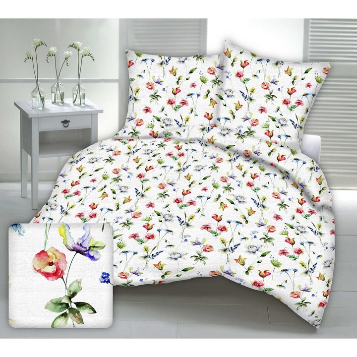 Ágynemű, Fan, 160x200cm, 2 párnahuzat 70x80cm, sokszínű