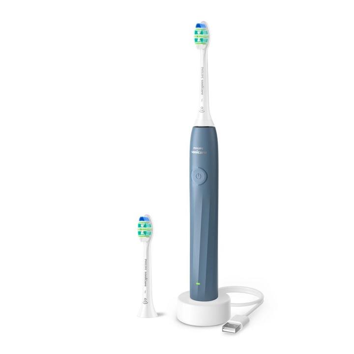 Periuta de dinti electrica Philips Sonicare 2100 HX4022/04, 2 intensitati, indicator baterie, Albastru