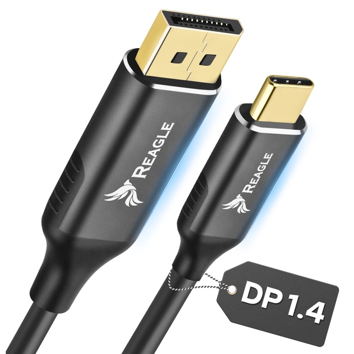 Cablu Thunderbolt 4/3 Usb-C La Displayport Dp 1.4 4K 165Hz Hdr 2M