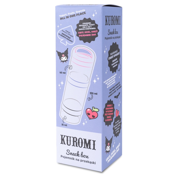 Кутия за храна CoolPack с отделения и дръжка Kuromi