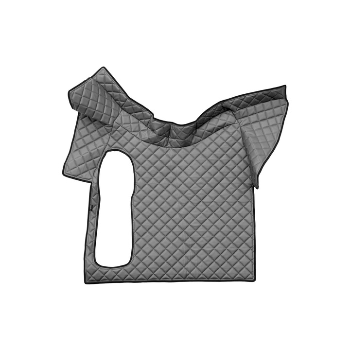 Covoraș central pentru tunel, F-CORE, ECO-PIELE Q, manual, gri