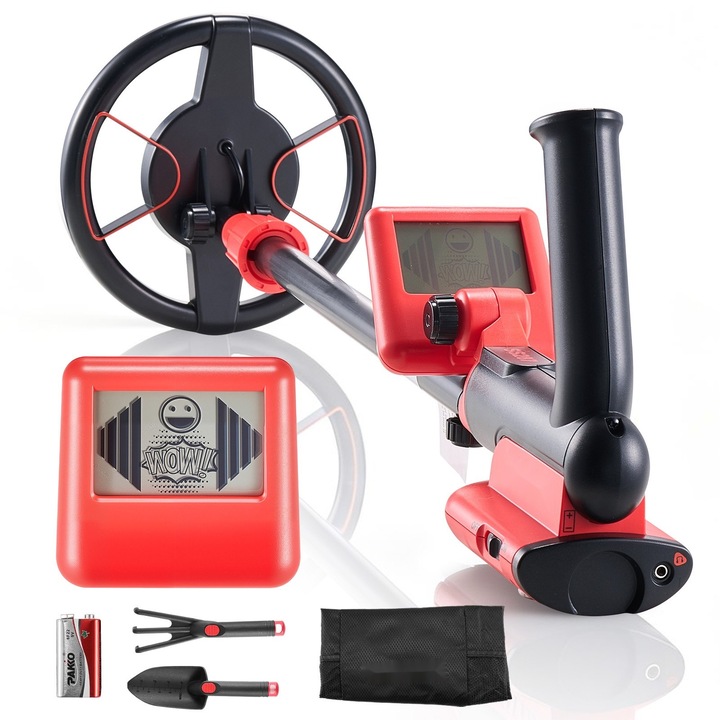 Detector de metale si aur, Portabil, Bobina de cautare 15, 24 cm impermeabila IP68, Ecran LCD, Inaltime reglabila 58–86 cm, Precizie ridicata, Greutate redusa, Usor de utilizat