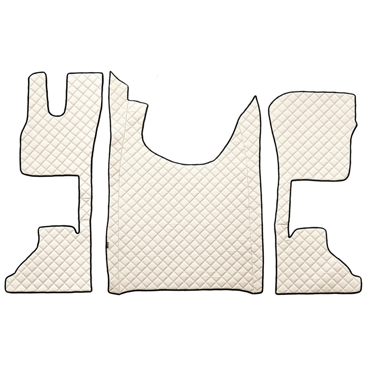 Covorașe Acoperire Completa, F-CORE, ECO-PIELE Q, piele ecologică, sampanie, pentru DAF XG+ XG 10.21-