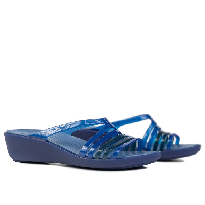 Papuci dama, Crocs, Bleumarin, Sintetic