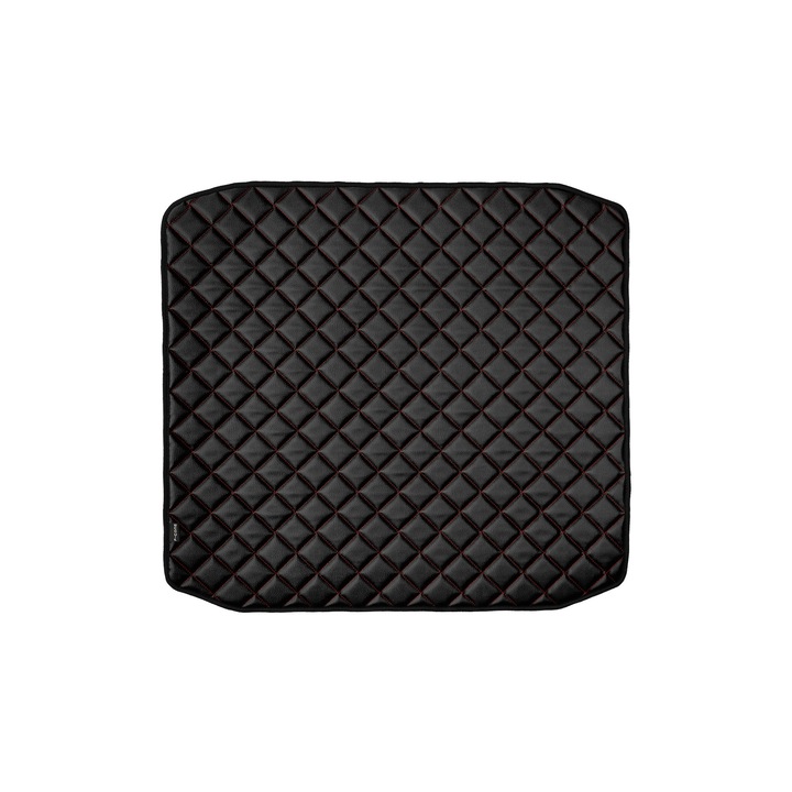 Covoraș central pentru tunel, F-CORE, ECO-PIELE Q, Negru/Roșu, 10mm spumă poliuretanică