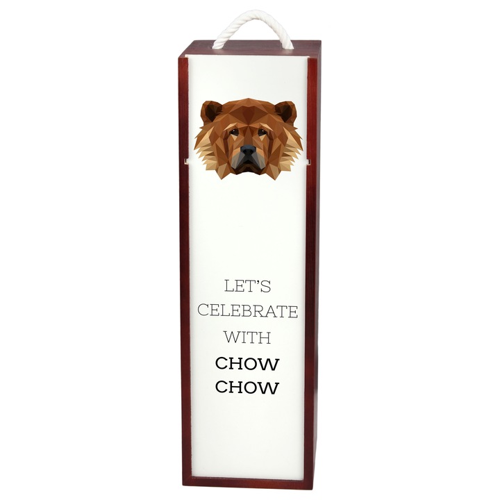 Art-Dog bortartó, geometrikus, 35x10x10cm, fából