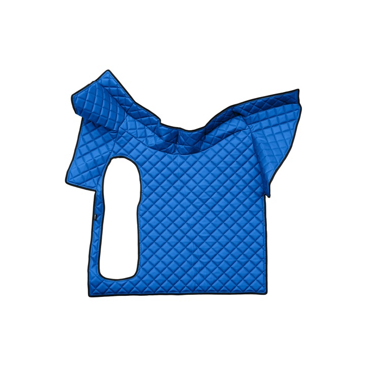 Covoraș central pentru tunel, F-CORE, albastru, 10mm spumă poliuretanică, eco-piele