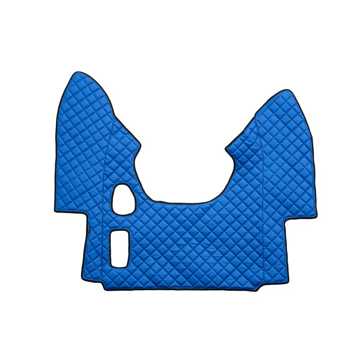 Covoraș central F-CORE ECO-PIELE Q, piele ecologică, albastru, pentru camion, transmisie manuală