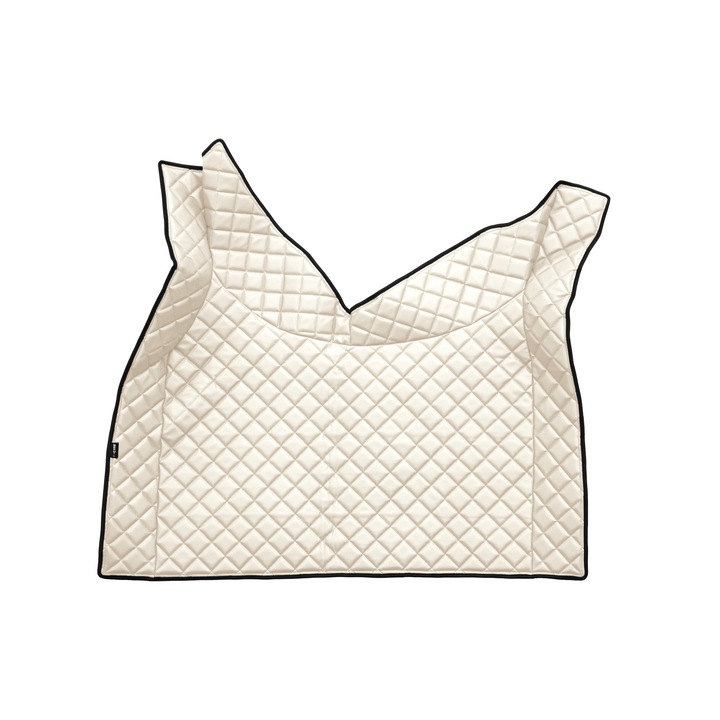 Covoras central pentru tunel, F-CORE, eco-piele, automat, sampanie, compatibil VOLVO FH 4 01.13-12.19, FH 5 01.20-